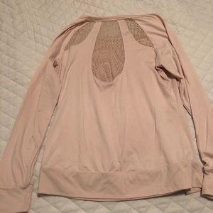 Light pink workout top